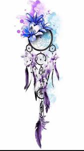 Maybe you would like to learn more about one of these? Watercolor Drawing Dream Catcher Tattoo On Thigh Purple Pink And Blue Colors White Background Dus Kapanlari Kalca Dovmeleri Bacak Dovmeleri