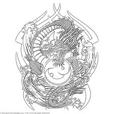 Select from 36755 printable crafts of cartoons, nature, animals, bible and many more. Creative Art Yin Yang Dragon Coloring Pages Getcolori Na Stylowi Pl