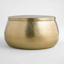 Gold Cala Hammered Coffee Table V2 Hammered Coffee Table Drum Coffee Table Brass Coffee Table