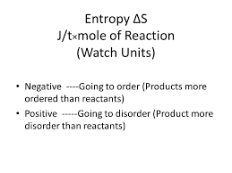 If k eq = 1, the reaction will be equally balanced. Science Ss1 Thermochemistry 4 Th Class Entropy And Free Energy Ppt Download