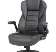 Boss Executive High Back Caressoftplus Vinyl Flip Arm Chair