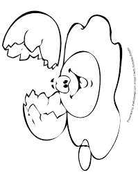 Easter egg with daisy coloring page. Cracked Egg Free Coloring Pages For Kids Printable Colouring Coloring Home