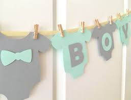 Baby One Piece Bodysuit It S A Boy Baby Shower Banner Aqua Mint And Gray Baby Shower Decoration Decoracion Baby Shower Baby Shower Party Decorations Mint Baby Shower