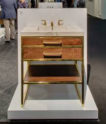 New Winston Vanity In Burnished Brass And Walnut Furniture Small Bedroom Furniture Financing Furniture