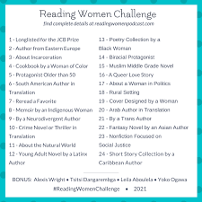 2021 Challenge — Reading Women
