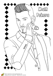 Dessin Coloriage Du Chanteur Matt Pokora Coloriage M Pokora Dessin De Star