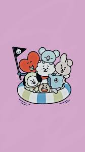 Bt21 Shooky Cooky Tata Chimmy Mang Koya Rj Wallpaper Bts Chibi Bts Wallpaper Bts Drawings