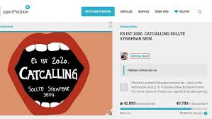 Feb 09, 2017 · catcalling is a term referring to when a man whistles, yells, screams, or sexually makes inappropriate comments to women. Catcalling In Stuttgart Frauen Setzen Zeichen Gegen Widerliche Anmachen