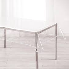 Nappe Cristal Rectangulaire Garden Transparente Nappe Linge De Table Linge De Maison Gifi