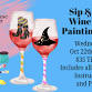 Sip and Spell Wine Glass Painting Class event image