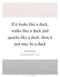 If It Looks Like A Duck Walks Like A Duck And Quacks Like A Picture Quotes