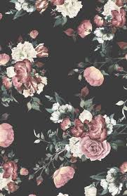 Pinterest Brittttx0 Vintage Flowers Wallpaper Black Floral Wallpaper Vintage Floral Wallpapers