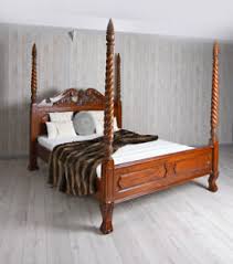 Edler stuhl casa vintage braun kolonialstil massivholzbeine. Himmelbetten Im Kolonialstil Gunstig Kaufen Ebay