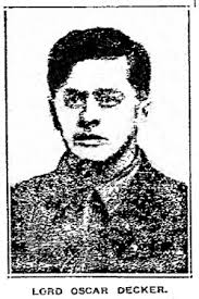 Lord Oscar Decker (1887-1918)