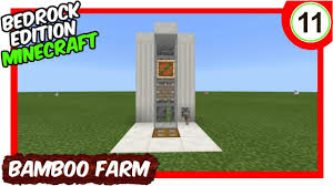 Minecraft automatic cactus farm 1 11 amp 1 12 xbox ps4 mcpe. Automatic Bamboo Farm Bedrock Edition Https Youtu Be Hz4mx I7z7w Minecraft Minecraft Bedrock Minecraft Tutorial