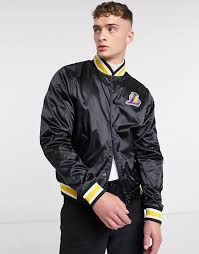 Los angeles lakers city edition courtside jacket. Nike Basketball La Lakers Nba Courtside Reversible Satin Coach Jacket In Black Asos
