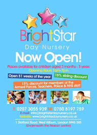 Jobvacancies Bright Star Daynursery Kilburn London Nw6 5rs Level 2 3 Practitioners Needed For Our Growing Nursery Hours Nursery Leaflet Home Schooling