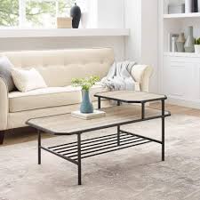 Age appropriate wear, scratches, edge dings, tiers are slightly bowed or on an angle, may need tightening, finish stains. Modern Art Deco 3 Tier Coffee Table Pier 1