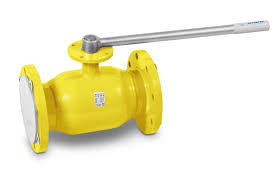 Газовый кран шаровой Temper стандартнопроходной с фланцем