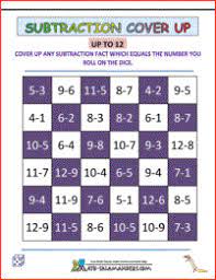 Subtraction Games For Kids Math Subtraction Subtraction Games First Grade Math