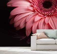 This lovely wallpaper is perfect for any room in your home. Pink Flower Wall Photomural Tenstickers