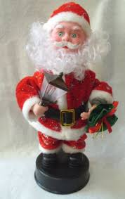 60 red music move realistic collect santa claus doll xmas decor sad60001. Animated Musical Santa Christmas Toy Deco Plays Xmas Tunes Moves Arms Head Natal