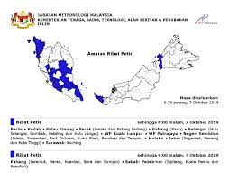 Air quality data provided by the malaysian department of the environment ( jabatan alam sekitar ). Jabatan Meteorologi Malaysia On Twitter Ributpetirmetmalaysia