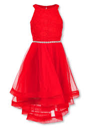 Speechless Girls Layered Tulle Banded Hem Dress