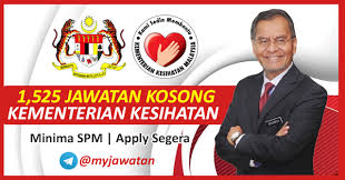 Iklan jawatan kosong kementerian kesihatan malaysia (kkm) dibuka 2019 by admin miz december 06, 2019 jawatan kosong ini adalah bertujuan untuk memudahkan anda membuat permohonan jawatan secara online di kementerian kesihatan malaysia (kkm) (tertakluk kepada tarikh tutup setiap jawatan) kepada calon yang berminat adalah dipelawa untuk memohon. Dibuka 1 525 Jawatan Kosong Kementerian Kesihatan Februari 2019 Salam Kerjaya