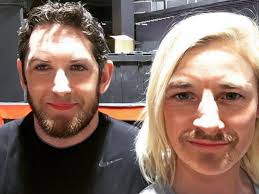 A terrifying photo of Wade Barrett and Renee Young