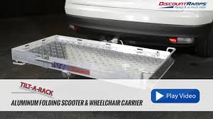 Check spelling or type a new query. Tilt A Rack Aluminum Folding Scooter Wheelchair Carrier Youtube