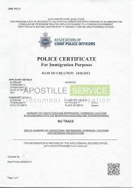 This is needed when you apply for overseas visa. Apostille For Criminal Record