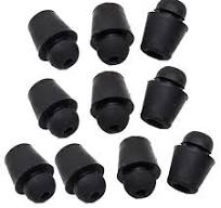 Bloc Caoutchouc Anti-choc Amortisseur Porte Voiture ABSOPRO - Caoutchouc  Noir - 23mm - Lot De 2 - Anti-Choc Amortisseur De Capot A6