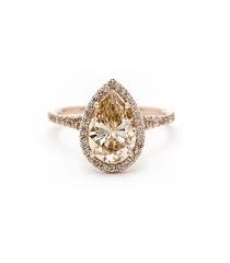 Pear Shape Champagne Diamond Bellini Ring Champagne Diamond Ring Engagement Champagne Diamond Rings Champagne Diamonds Engagement