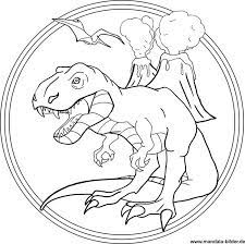 Mandala Ausmalbild T Rex Ausmalbilder Dino Ausmalbilder Ausmalbilder Zum Drucken
