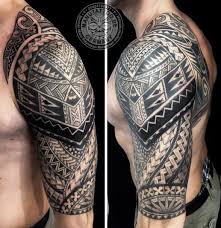Freehand Polynesian Inspired Tattoo Marquesas Tattoos Polynesische Tatowierungen Maori Tatowierungen