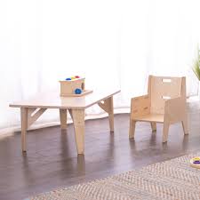 A child supply circular table with 4 stools set. What Is A Weaning Table Monti Kids