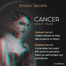 Think shy when you think cancer male, or, at the minimum, cancer's most vulnerable self is behind a protective shell just like the crab representing this zodiac sign. Egyptian Astrology What Your Egyptian Zodiac Sign Says About Your Personality