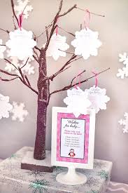 Baby Shower Wishing Tree Snowflake Wishes For Baby Snowflake Baby Shower Winter Wonderland Baby Shower Christmas Baby Shower