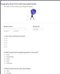 Are you excited to play trivia games? Geography Quiz Form Template Jotform