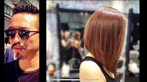 The long bob haircuts are suited for versatile occasions, hair textures and trends. Kenneth Siu Haircut 48 Concave Long Bob Youtube