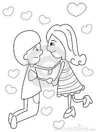 Dogs love to chew on bones, run and fetch balls, and find more time to play! Hand Drawn Coloring Page Of A Boy And Girl Holding Hands