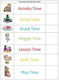 Daily routine behavior charts work very well with younger kids and less verbal kids. Picture Schedule For Preschool Google Search Preschool Schedule Daily Schedule Preschool Daily Schedule Template