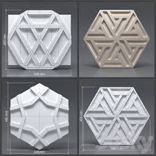 3d Models 3d Panel Gypsum Board In 2020 Geometric Pattern Design Tile Patterns 3d Panels