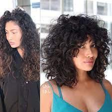 The best hairstyles with bangs—whether that's long and layered or micro fringe—can dramatically if you style it and own it, you can rock any type of bangs no matter what face shape you have, says. Curly Hair Lob With Bangs Best Short Curly Hair Ideas In 2019 Curly Hair Styles Curly Hair Styles Naturally Curly Hair With Bangs