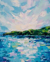 Tropical Day Impressionist Seascape Painting By Eve Izzett Paintings For Sale Bluethumb Abstract Art Painting Seascape Paintings Abstract Art Landscape