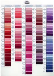 Dmc Color Chart By Family Dmc Embroidery Floss