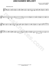 Unchained Melody From Glee Sheet Music Violin Solo In G Major Download Print Sheet Music Clarinet Sheet Music Unchained Melody