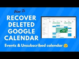 Open the my calendars list. How To Restore Deleted Google Calendar Events Recover Unsubscribed Calendar Youtube