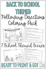 These No Prep Back To School Themed Following Directions Pages Are Perfect For Speech The Following Directions Speech And Language Language Therapy Activities
